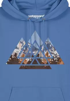 Толстовка с капюшоном GEOMETRIC LANDSCAPE watapparel, светло-голубой