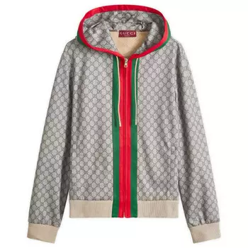Толстовка с капюшоном Gg monogram grg Gucci, бежевый