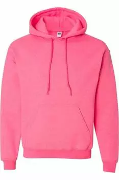 Толстовка с капюшоном Gildan Heavy Blend, цвет safety pink