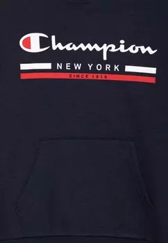 Толстовка с капюшоном GRAPHIC HOODIE UNISEX Champion, темно-синий