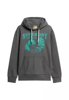 Толстовка с капюшоном GRAPHIC Superdry, серый