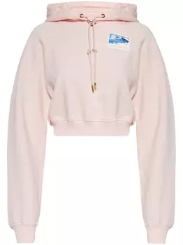 Толстовка с капюшоном «Греческий храм Касабланки» Casablanca, розовый