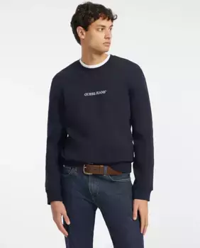 Толстовка с капюшоном Guess Jeans, темно-синий