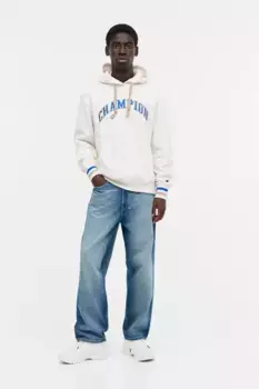 Толстовка с капюшоном H&M, белый