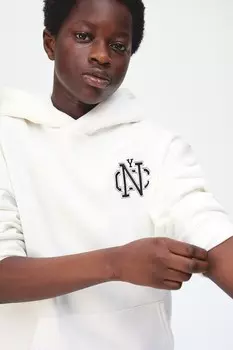 Толстовка с капюшоном H&M, белый