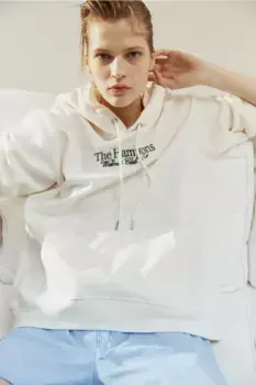 Толстовка с капюшоном H&M, бежевый