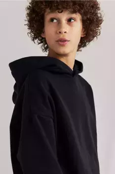 Толстовка с капюшоном H&M, черный
