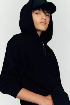 Толстовка с капюшоном H&M, черный