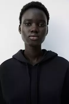 Толстовка с капюшоном H&M, черный