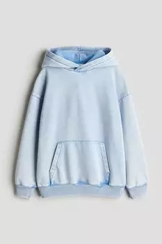 Толстовка с капюшоном H&M, голубой