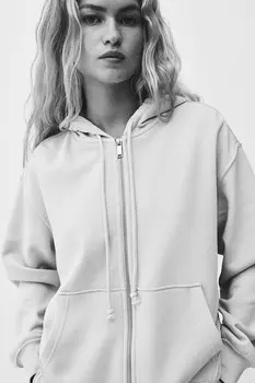 Толстовка с капюшоном H&M, голубой