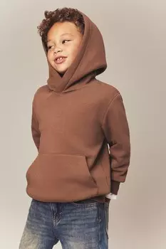 Толстовка с капюшоном H&M, коричневый