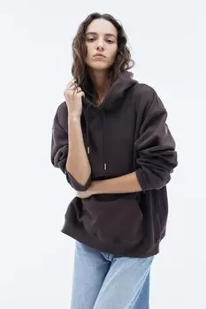 Толстовка с капюшоном H&M, коричневый
