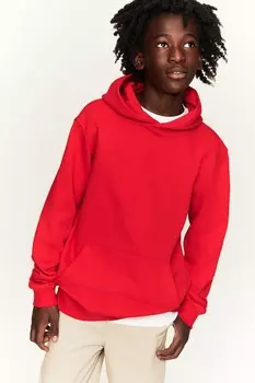 Толстовка с капюшоном H&M, красный