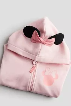 Толстовка с капюшоном H&M, розовый