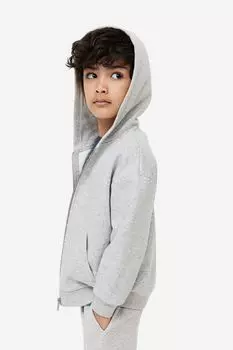 Толстовка с капюшоном H&M, серый