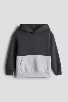 Толстовка с капюшоном H&M, серый