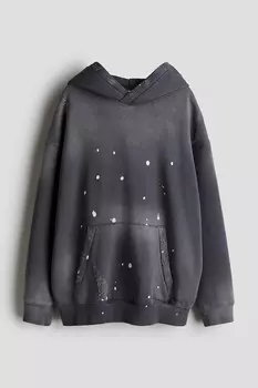 Толстовка с капюшоном H&M, серый