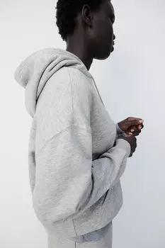 Толстовка с капюшоном H&M, серый