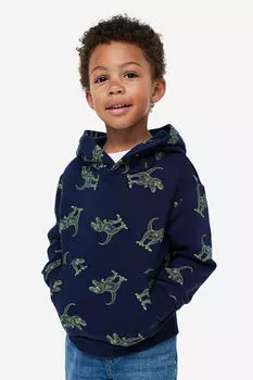 Толстовка с капюшоном H&M, синий
