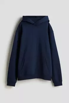 Толстовка с капюшоном H&M, синий