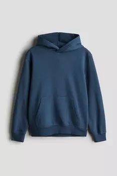 Толстовка с капюшоном H&M, синий