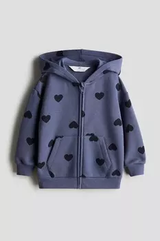 Толстовка с капюшоном H&M, синий