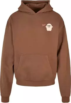 Толстовка с капюшоном HALLOWEEN BOO GHOST Merchcode, коричневый