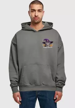 Толстовка с капюшоном HALLOWEEN PUMPKIN PROWLER Merchcode, серый