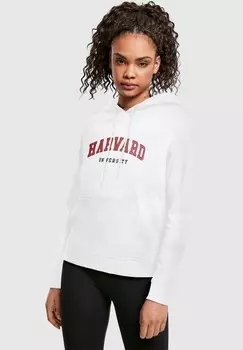 Толстовка с капюшоном HARVARD UNIVERSITY SCRIPT Merchcode, белый