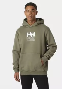 Толстовка с капюшоном Helly Hansen, зеленый