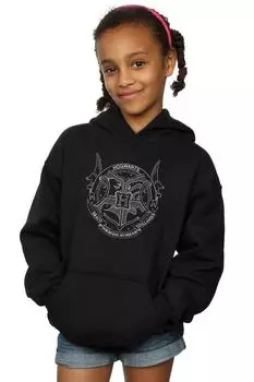 Толстовка с капюшоном Хогвартса Harry Potter, черный