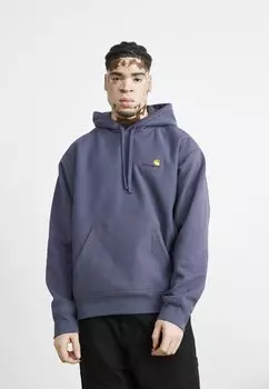 Толстовка с капюшоном Hooded American Script Carhartt WIP, цвет zeus