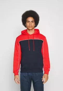 Толстовка с капюшоном Hooded Champion, цвет red/dark blue/white