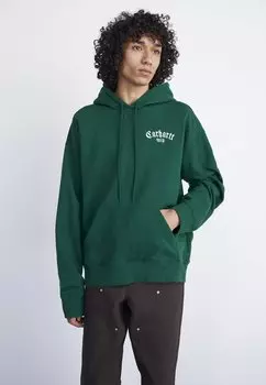 Толстовка с капюшоном Hooded Onyx Script Carhartt WIP, цвет chervil/white