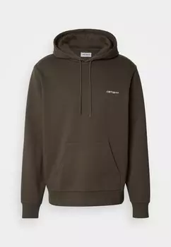 Толстовка с капюшоном HOODED SCRIPT EMBROIDERY Carhartt WIP, цвет Cypress/White