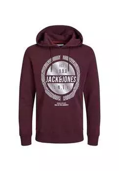 Толстовка с капюшоном Hoodie Stone Jack & Jones, красный