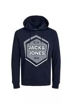 Толстовка с капюшоном Hoodie Stone Jack & Jones, синий