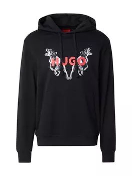 Толстовка с капюшоном HUGO Sweatshirt Dueleyo, черный