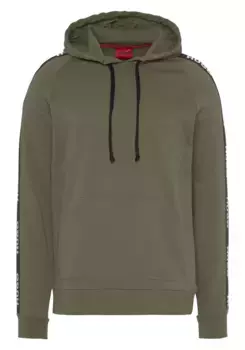 Толстовка с капюшоном HUGO Underwear "Sporty Logo Hoodie", с карманом-кенгуру, цвет Open_Green