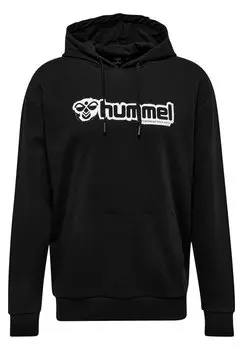 Толстовка с капюшоном Hummel, черный деним