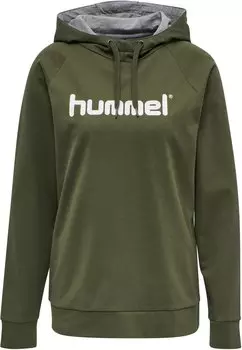 Толстовка с капюшоном Hummel, оливковый