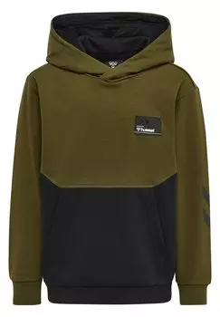Толстовка с капюшоном Hummel, оливковый