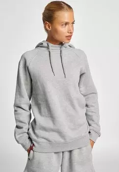 Толстовка с капюшоном Hummel, серый меланж