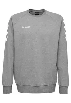 Толстовка с капюшоном Hummel, серый меланж