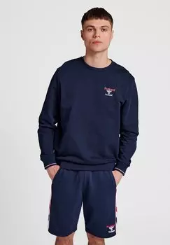 Толстовка с капюшоном Hummel, темно-синий