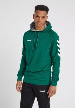 Толстовка с капюшоном Hummel, зеленый