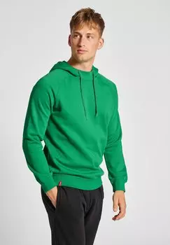 Толстовка с капюшоном Hummel, зеленый неон
