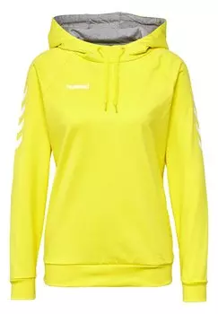 Толстовка с капюшоном Hummel, желтый неон