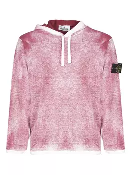 Толстовка с капюшоном и эффектом градиента Stone Island, розовый